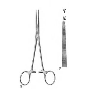 CRILE, 16 cm (6") 1x2 teeth STR. Kocher