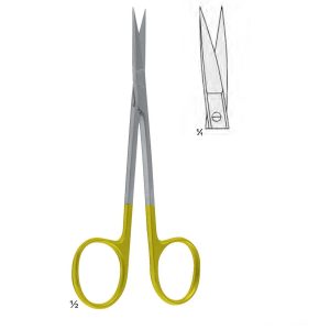 TC. Iris Scissors, STR. 11.5 cm (41/2")