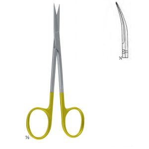 TC. Iris Scissors, CVD. 11.5 cm (41/2")
