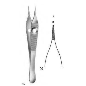 ADSON, 12 cm (4 1/2") 1X2 teeth