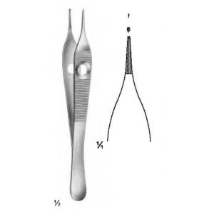 ADSON, 12 cm (4 1/2") 1X2 teeth