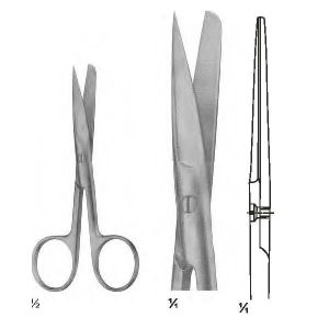 Operating Scissors, 18 cm (7 1/2") STR. S/B