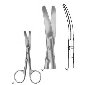 Operating Scissors, 16.5 cm (6 1/2") CVD. B/B