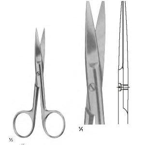 Operating Scissors, 16.5 cm (6 1/2") STR. S/S